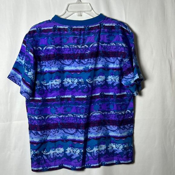 Vintage Carole Little 100% Silk Two Piece Set size 8 Medium - Picture 2 of 8